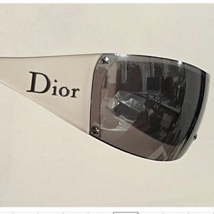Vintage DIOR SKI 5 WRAP AROUND SHIELD SUNGLASSES+ CASE Galliano Y2K 90s 00s RARE